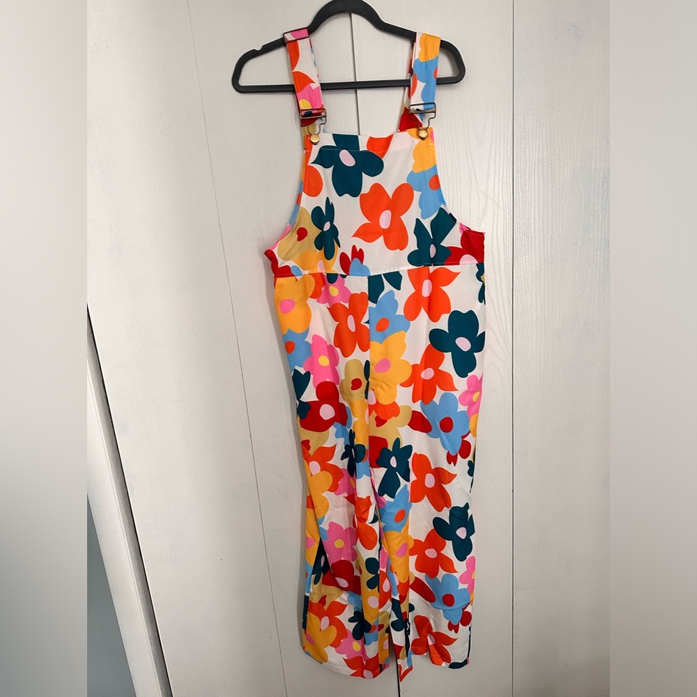 Shein Floral Overalls